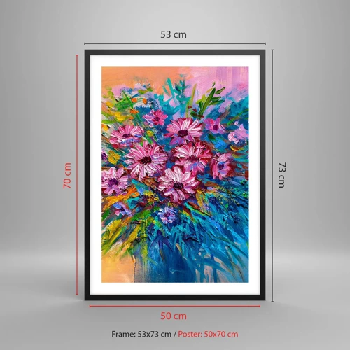 Poster in black frame - Energy of Life - 50x70 cm