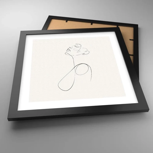 Poster in black frame - Entangled in Dreams - 30x30 cm