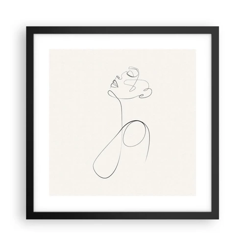 Poster in black frame - Entangled in Dreams - 40x40 cm