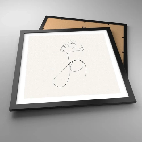 Poster in black frame - Entangled in Dreams - 40x40 cm