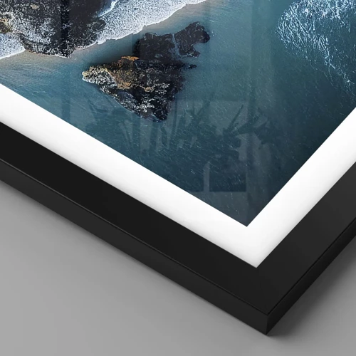 Poster in black frame - Envelopped by Waves - 50x70 cm