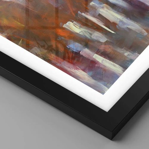 Poster in black frame - Equal in Rain and Fog - 70x100 cm