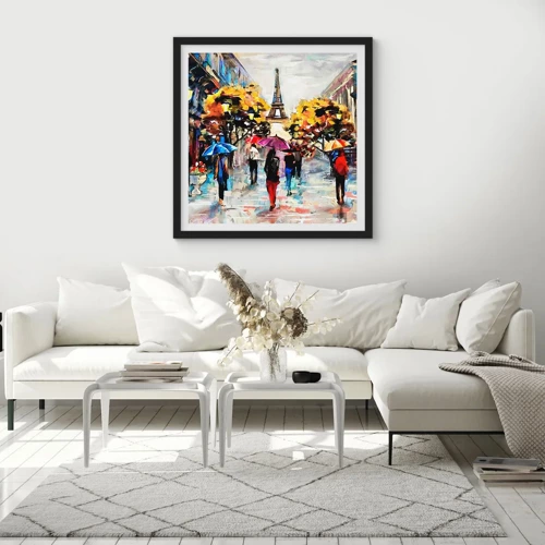 Poster in black frame - Especially Beautiful in Autumn - 30x30 cm