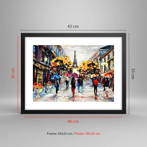 Poster in black frame - Especially Beautiful in Autumn - 40x30 cm
