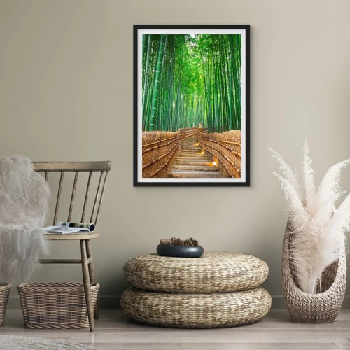 Poster in black frame - Essence of Asian Nature - 50x70 cm