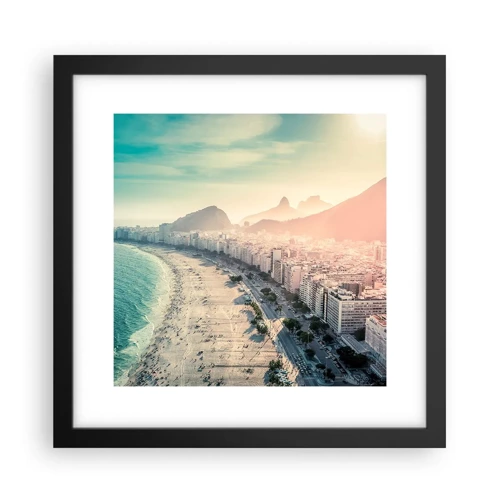 Poster in black frame - Eternal Holiday in Rio - 30x30 cm