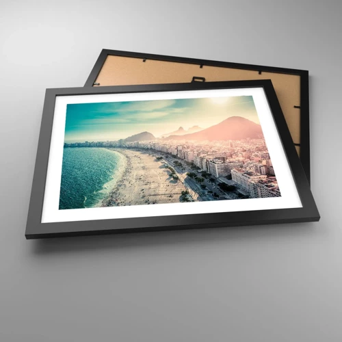 Poster in black frame - Eternal Holiday in Rio - 40x30 cm