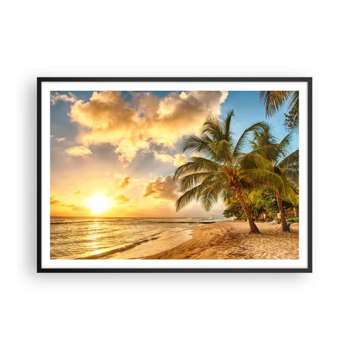 Poster in black frame - Eternal Summer, Always Holidays - 100x70 cm