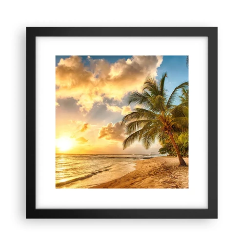 Poster in black frame - Eternal Summer, Always Holidays - 30x30 cm