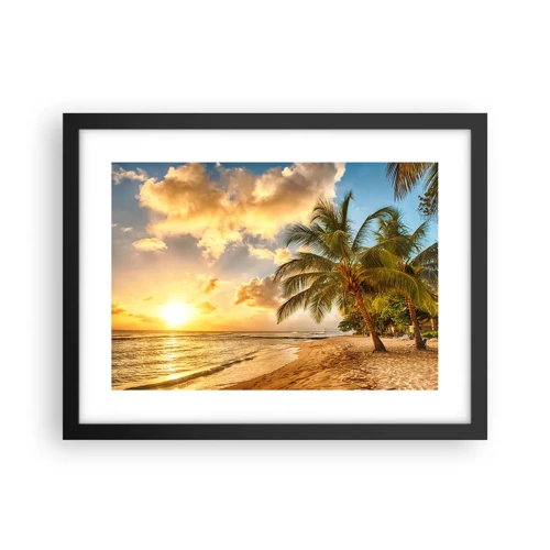 Poster in black frame - Eternal Summer, Always Holidays - 40x30 cm