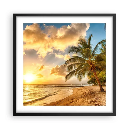 Poster in black frame - Eternal Summer, Always Holidays - 50x50 cm