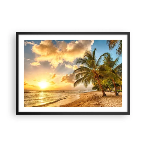 Poster in black frame - Eternal Summer, Always Holidays - 70x50 cm