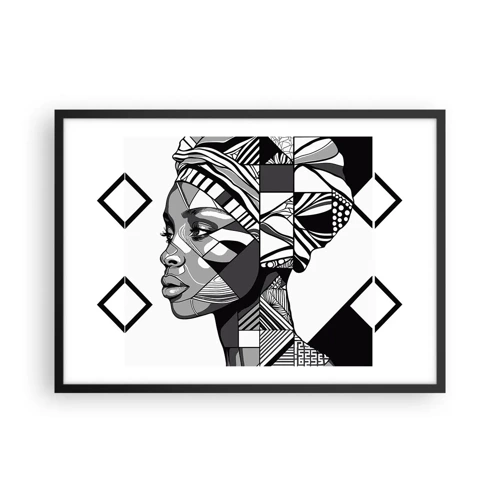 Poster in black frame - Ethnic Portrait - 70x50 cm