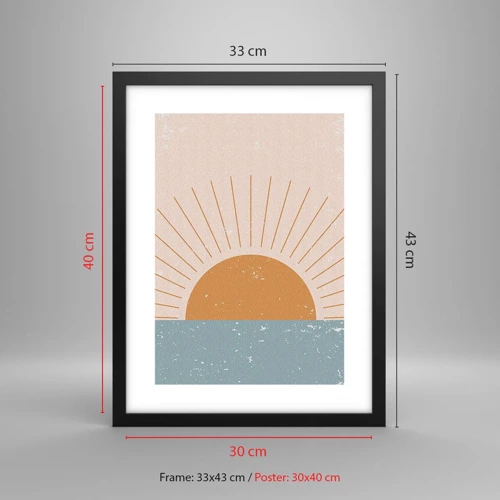 Poster in black frame - Everyday Miracle - 30x40 cm