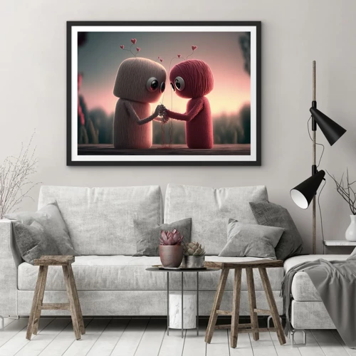 Poster in black frame - Everyone Is Allowed to Love - 100x70 cm