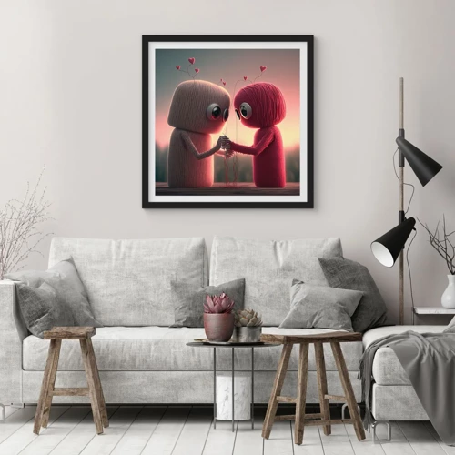 Poster in black frame - Everyone Is Allowed to Love - 30x30 cm