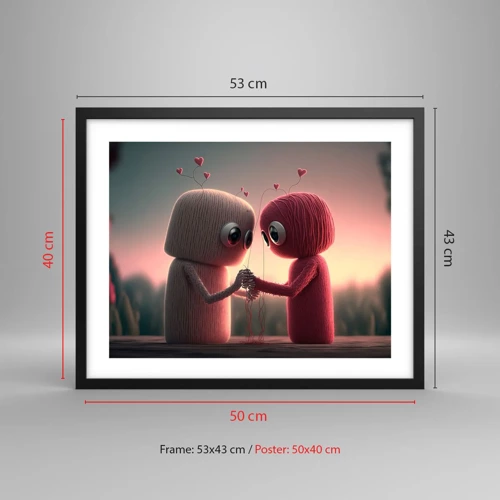 Poster in black frame - Everyone Is Allowed to Love - 50x40 cm