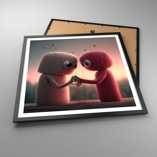 Poster in black frame - Everyone Is Allowed to Love - 60x60 cm