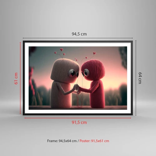 Poster in black frame - Everyone Is Allowed to Love - 91x61 cm