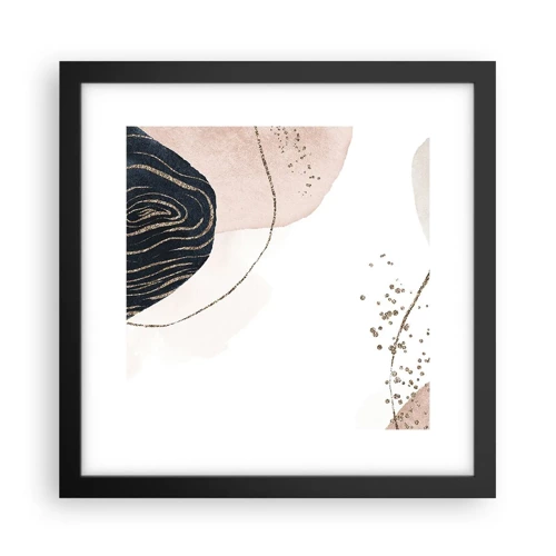 Poster in black frame - Everything Flows - 30x30 cm