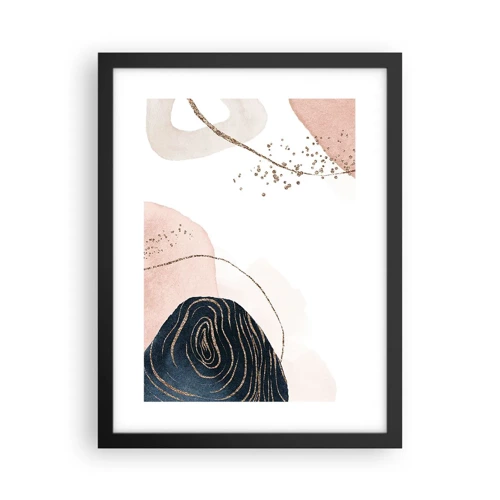 Poster in black frame - Everything Flows - 30x40 cm