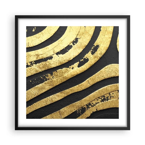 Poster in black frame - Everything Flows - 50x50 cm