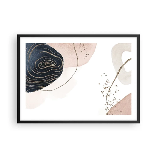 Poster in black frame - Everything Flows - 70x50 cm