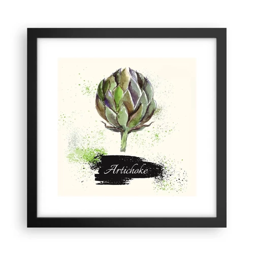 Poster in black frame - Eviva Vegetables! - 30x30 cm