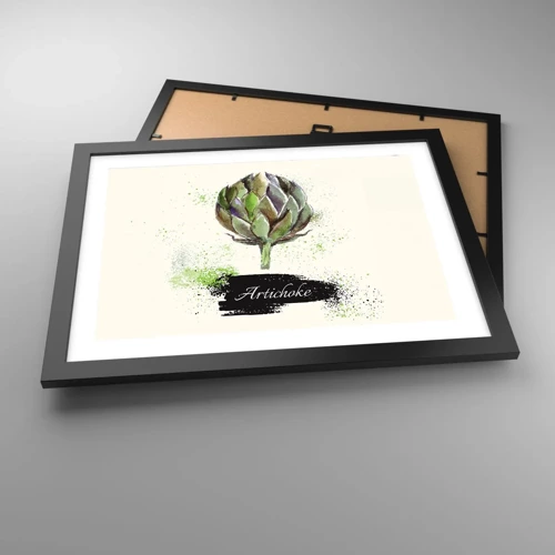 Poster in black frame - Eviva Vegetables! - 40x30 cm