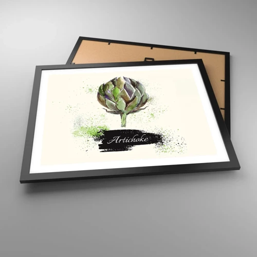 Poster in black frame - Eviva Vegetables! - 50x40 cm