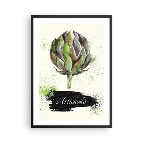 Poster in black frame - Eviva Vegetables! - 50x70 cm