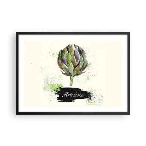 Poster in black frame - Eviva Vegetables! - 70x50 cm