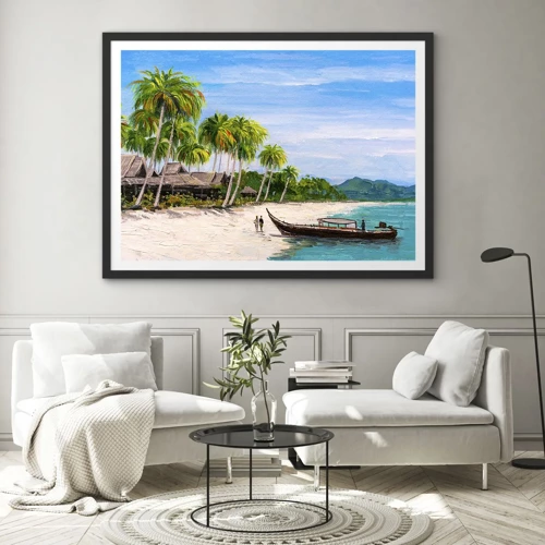 Poster in black frame - Exotic Dream - 100x70 cm