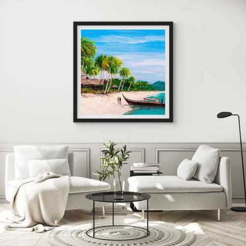 Poster in black frame - Exotic Dream - 40x40 cm