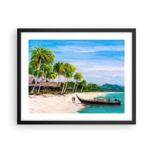 Poster in black frame - Exotic Dream - 50x40 cm