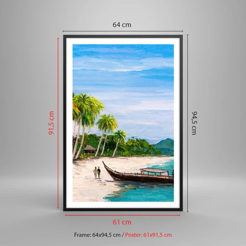 Poster in black frame - Exotic Dream - 61x91 cm