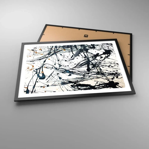 Poster in black frame - Expressionist Abstract - 70x50 cm
