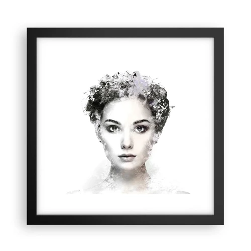 Poster in black frame - Extremely Stylish Portrait - 30x30 cm