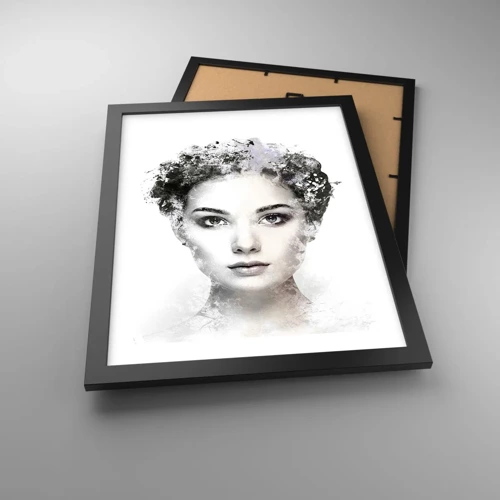 Poster in black frame - Extremely Stylish Portrait - 30x40 cm