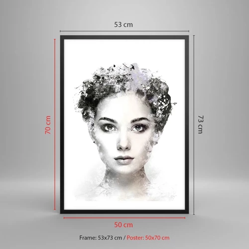 Poster in black frame - Extremely Stylish Portrait - 50x70 cm