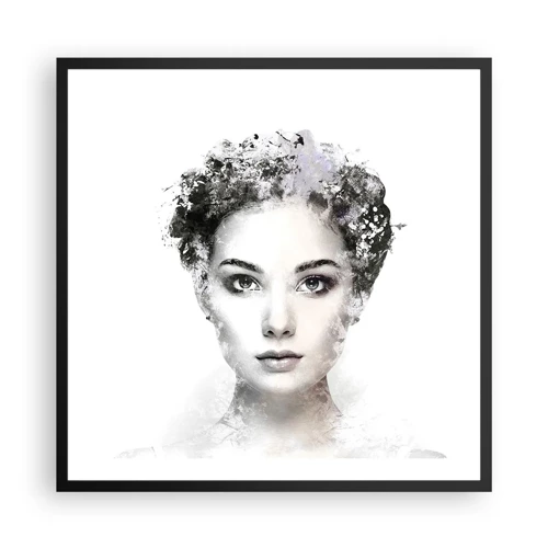 Poster in black frame - Extremely Stylish Portrait - 60x60 cm