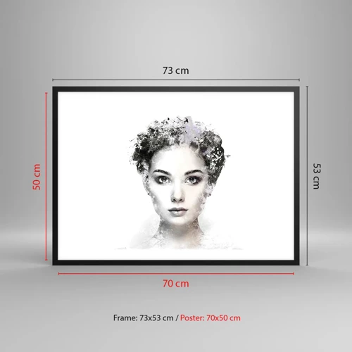 Poster in black frame - Extremely Stylish Portrait - 70x50 cm