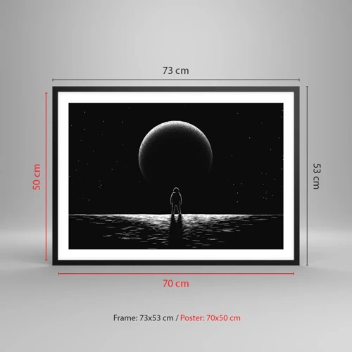 Poster in black frame - Face to Face - 70x50 cm