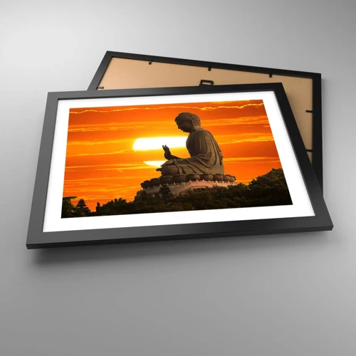 Poster in black frame - Facing the World - 40x30 cm