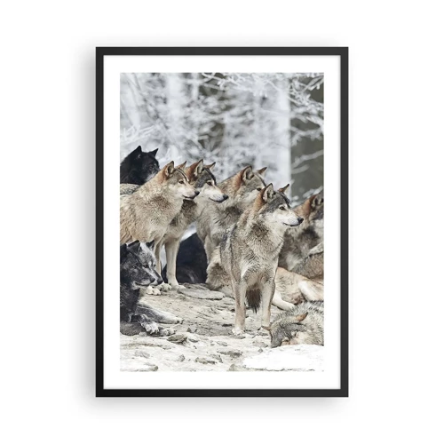 Poster in black frame - Family and Friends - 50x70 cm