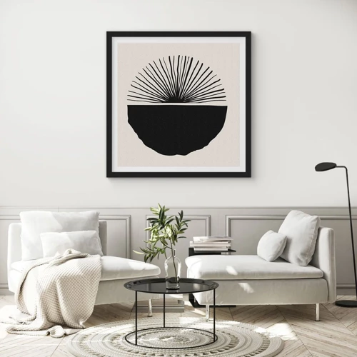 Poster in black frame - Fan of Possibilities - 30x30 cm