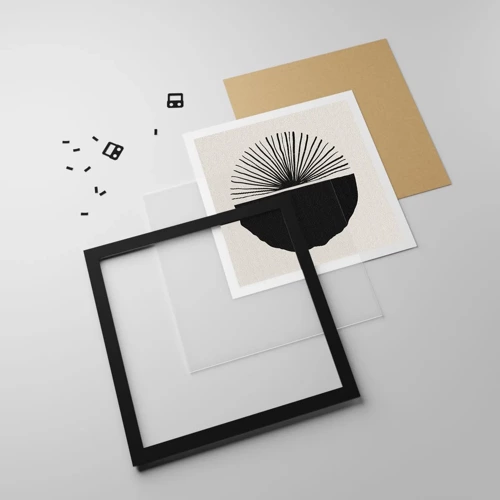 Poster in black frame - Fan of Possibilities - 50x50 cm