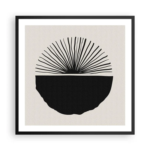 Poster in black frame - Fan of Possibilities - 60x60 cm