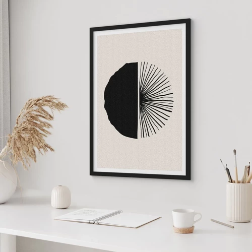 Poster in black frame - Fan of Possibilities - 70x100 cm