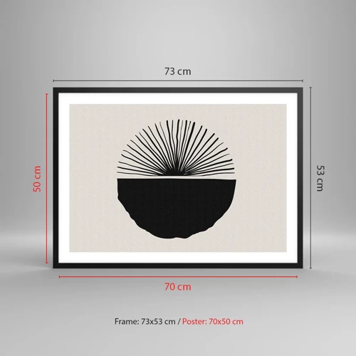 Poster in black frame - Fan of Possibilities - 70x50 cm